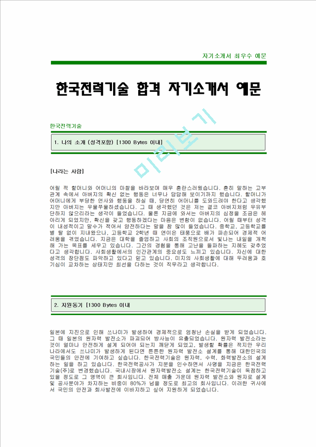 [자기소개서]한국전력기술.hwp